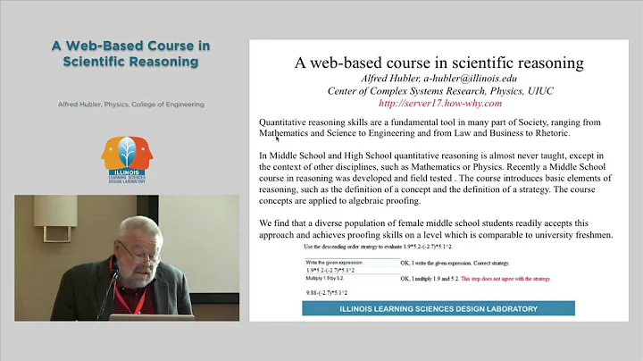 A Web-Based Course in Scientific Reasoning