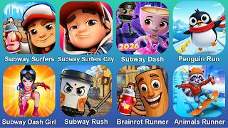 Subway Surfers,Subway Surfers City,Subway Dash,Penguin Run,Subway Dash Girl,Subway Rush,Animals Run screenshot 5