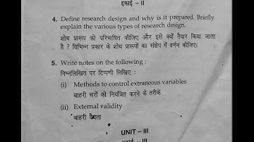 business research methods mdu question paper #mdu #mcom #2022 #4thsem #dde
