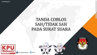 Tanda Coblos Sah Dan Tidak Sah Pada Surat Suara Pemilu 2024