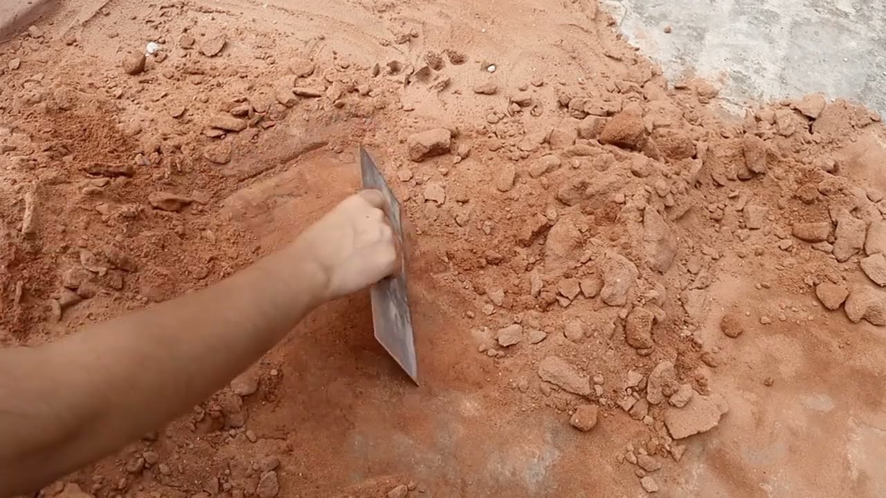 New vlog tutorial shapes making of golden red sand ||shape's k bad ki cleaning