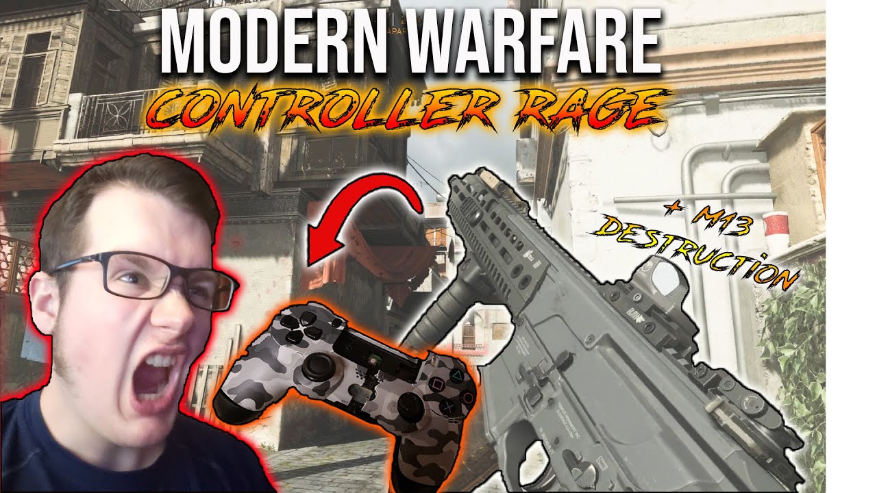 CONTROLLER RAGE + TRYING THE M13 - Modern Warfare (2019) - YouTube