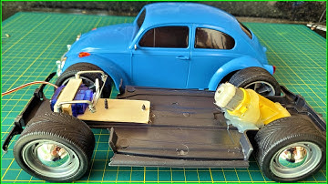 Mini Fusca RC - Sistema de Direção Artesanal Passo a Passo - Projeto Fusca RC