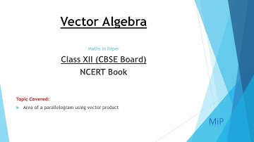 Vector Algebra (Area of parallelogram)