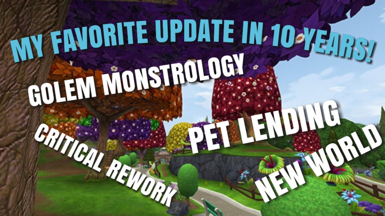 MY FAVORITE WIZARD101 UPDATE! Critical Rework, New World, New Monstrology, AMAZING!