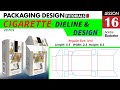 Cigarette Packaging " Learn Die-line & Design " Industrial Packaging Packet Size || Download