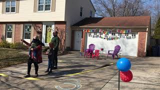 Coronavirus doesn't stop this 3-year-old's birthday celebration