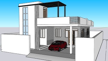 Simple House Design in Sketchup Tutorial | For Sketchup Beginners