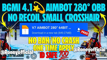 BGMI 4.1 AIMBOT OBB | BGMI 4.1 NO RECOIL CONFIG | BGMI NO RECOIL CONFIG 4.1 [100% Safe No Ban ]