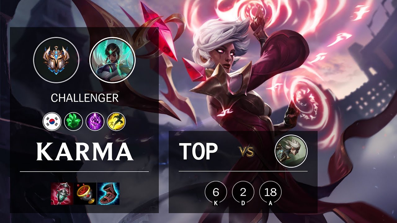 Karma Top vs Camille - KR Challenger Patch 10.21