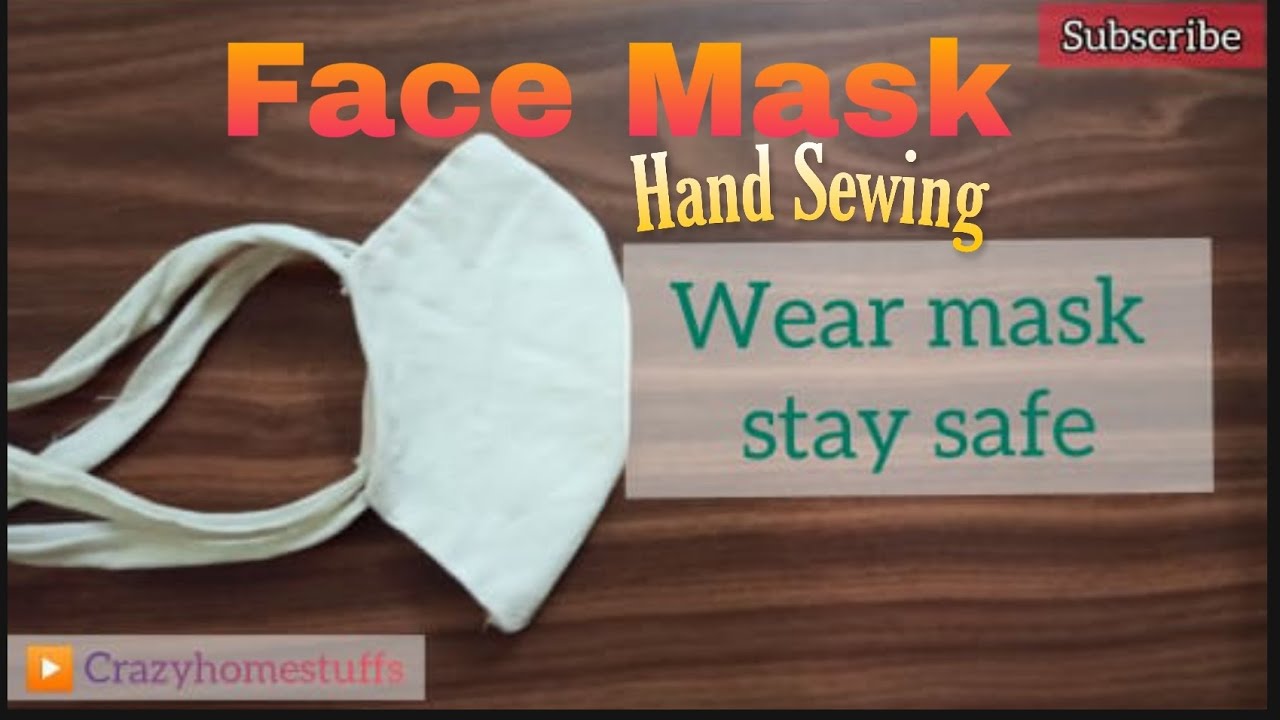 Make Face Mask at Home Without Sewing Machine 3ply Face Mask Hand