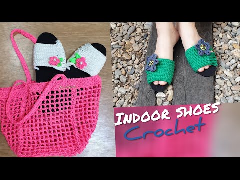 내발 맞춤 실내화뜨기/Indoor shoes crochet