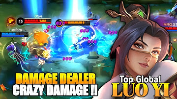 Luo Yi Gameplay Insane Burst Damage - Luo Yi Best Build Top 1 Global 2023
