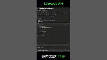 LeetCode 14: Longest Common Prefix- Python Solution in 3 Minutes