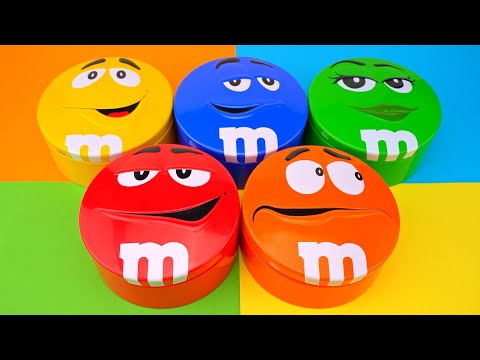 Satisfying Skittles & M&M’s Unboxing | ASMR Candy Sounds and Rainbow Tins Filled with Sweet Delights