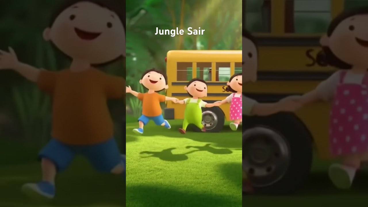 Jungle Sair 🐒🌴 | Fun Kids Cartoon Short | Funny Dance Song | 
