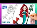 How To Draw Mermaid Chelsea / Nerissa from Ruby Gillman Teenage Kraken | Cute Easy Drawing Tutorial