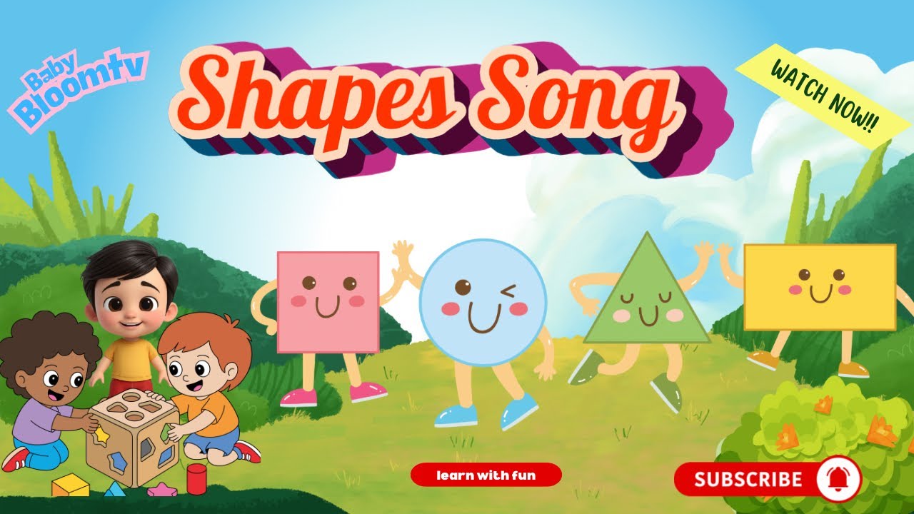 Learn Shapes for Kids | Circle, Square, Triangle, Star & Heart | Fun ...