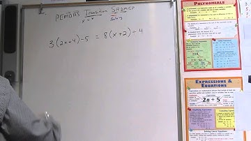 MTS Algebra 1 Solving Equations using PEMDAS Transition SADMEP Ch1 Alg1