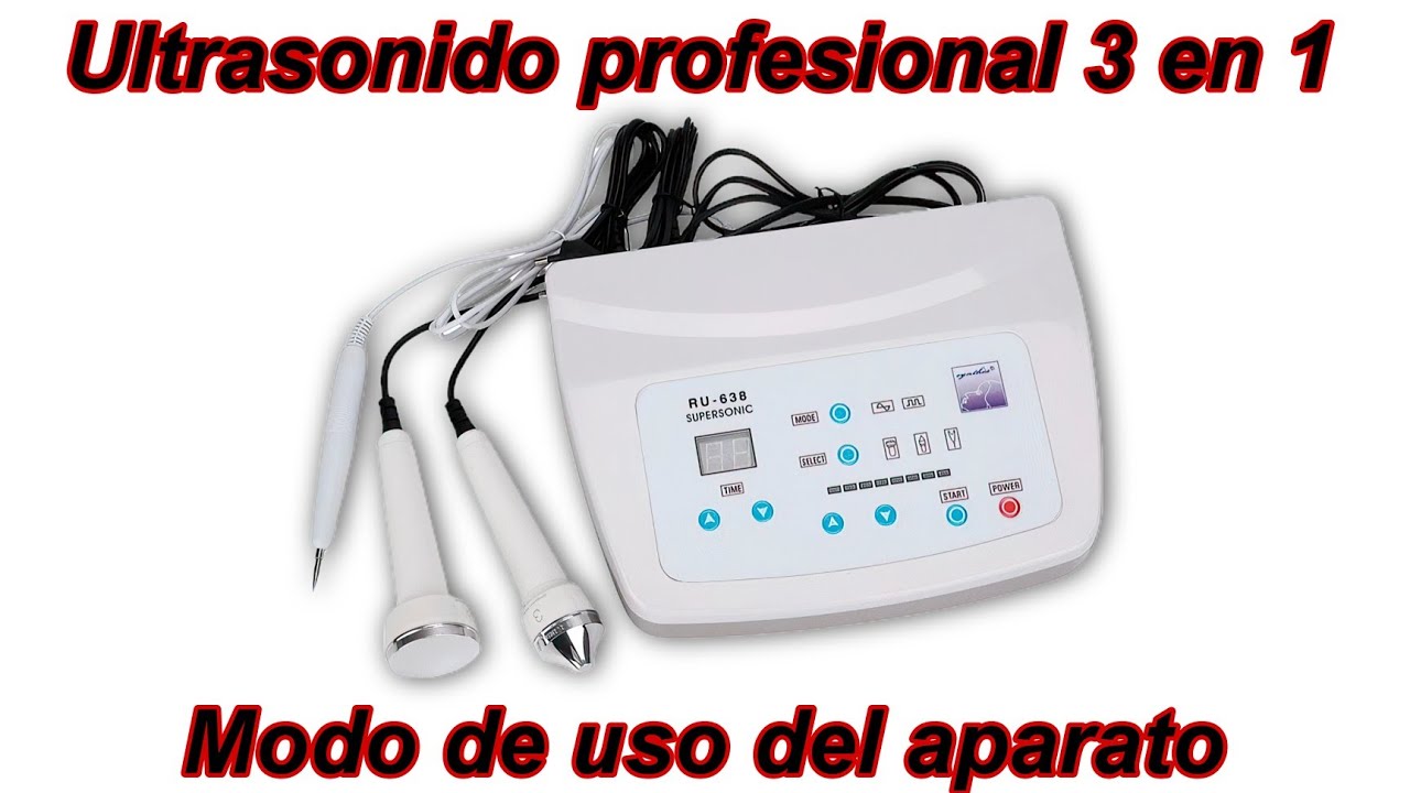 RU-628 Ultrasonido profesional 3 en 1 con plasmapen - Col Virtual