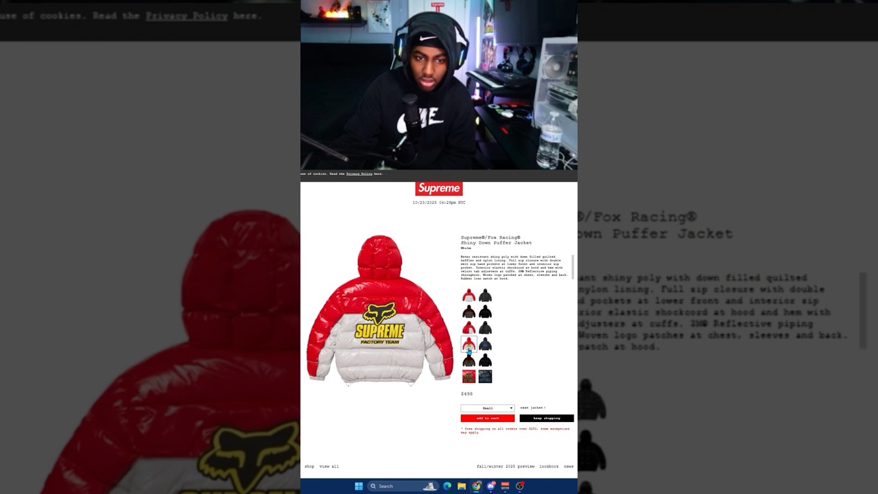 That new supreme drop 