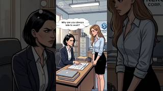 Late to Work Conversation | English Conversation Practice | English Speaking Practice #learnenglish