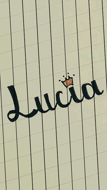 Dedicated to Lucia ❤️| @luchi.lauretta #shorts @NhuanDaoCalligraphy #nameart #youtubeshorts