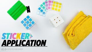 Apply stickers to your speedcube like a pro!