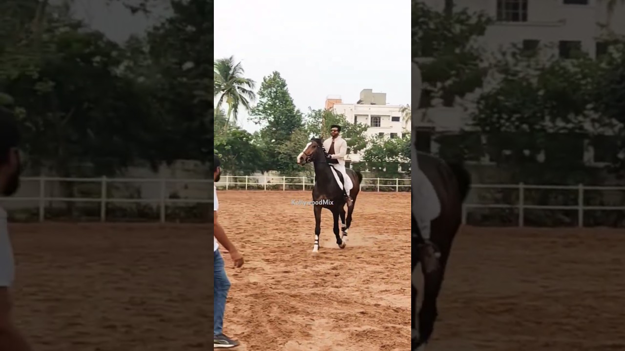 ArunVijay 🏇Mass horse riding🔥