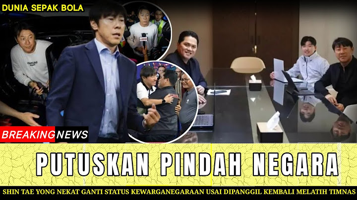 RESMI🔥 ERICK TOHIR KEMBALI TUGASKAN SHIN TAE YONG TANGAN TIMNAS INDONESIA🇮🇩U-23 USAI JADI WNI