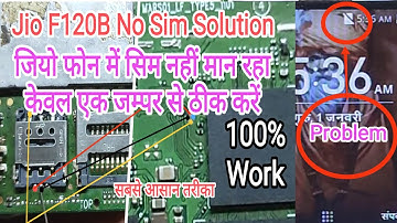 Jio f120b insert sim problem | jio no sim card | जियो फोन में सिम काम नहीं कर रहा | No SIM issue
