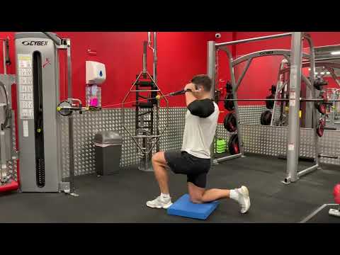 Half-Kneeling Face Pull with Rope