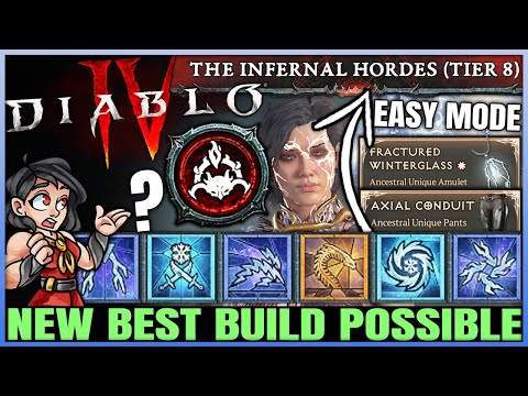 Diablo 4 - New Best TRILLION DAMAGE Sorcerer Axial Winterglass Build Found - New OP S5 Combo Guide!