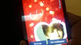 Justin Bieber Live Wallpaper ANDROID screenshot 3