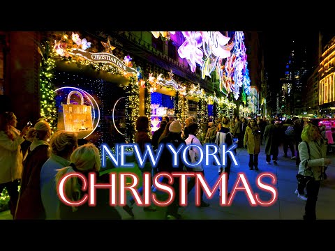 New York, Hoa Kỳ | Đi Bộ Thành Phố Ban Đêm 4K | 24 thg 11, 2023