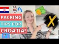 PACKING for CROATIA! Tips & tricks of what to pack & what NOT to!