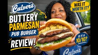 Trying Culver's Buttery Parmesan Pub Burger