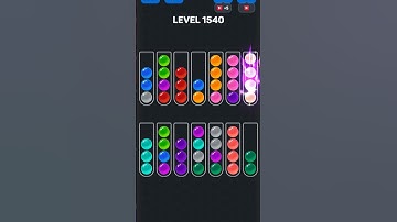 Ball Sort Puzzle nível 1540 #games #androidgameszone #gaming #puzzle #automobile #colors #level #pop