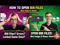 How to Open BIN Files (Disc Image vs. Binary)