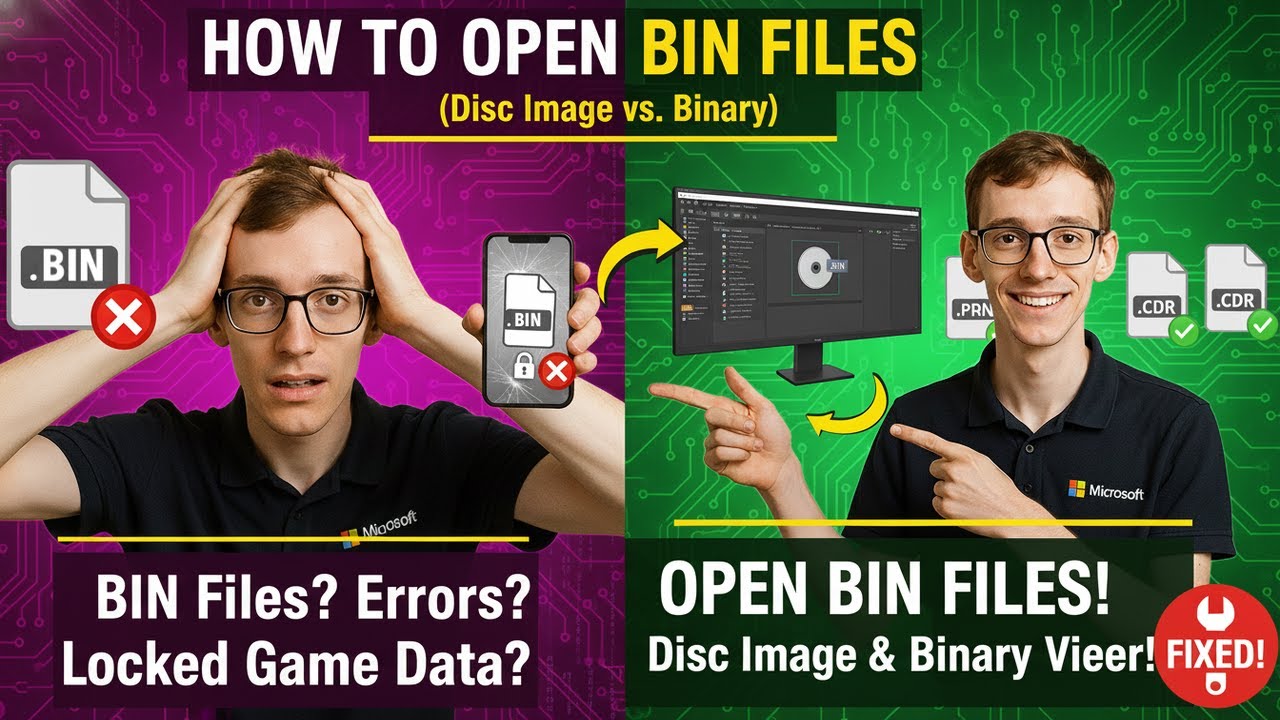 How to Open BIN Files (Disc Image vs. Binary) - YouTube