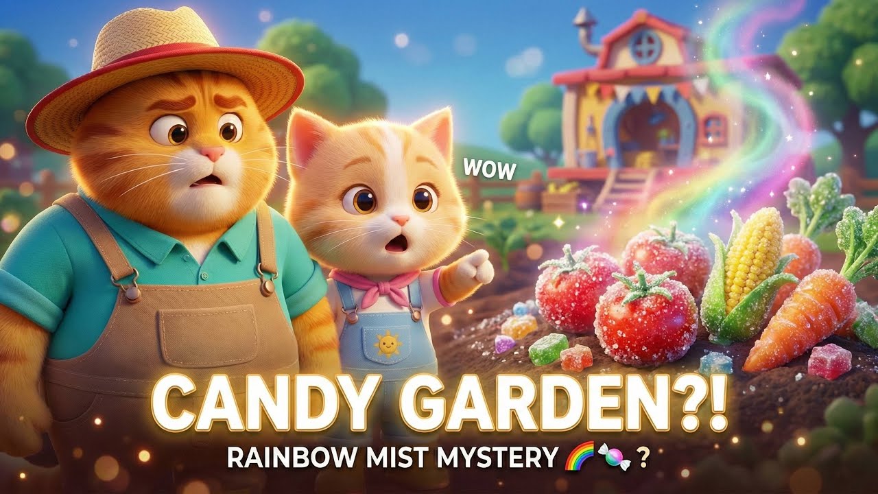 Rainbow Candy Garden Mystery 🌈🍬🚫 STOP & Tell a Grown Up! Fix Saves the Harvest! The Max Farm Family