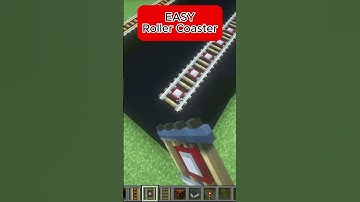 Minecraft: Easy Roller Coaster !!! #shorts