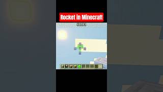 How To Create A Rocket In Minecraft 😧#minecraft