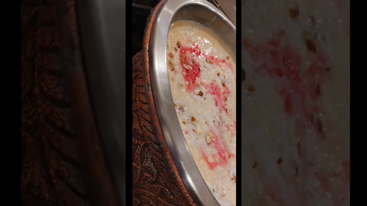 Delicious sweet dish kheer at nishaat hotel lahore 