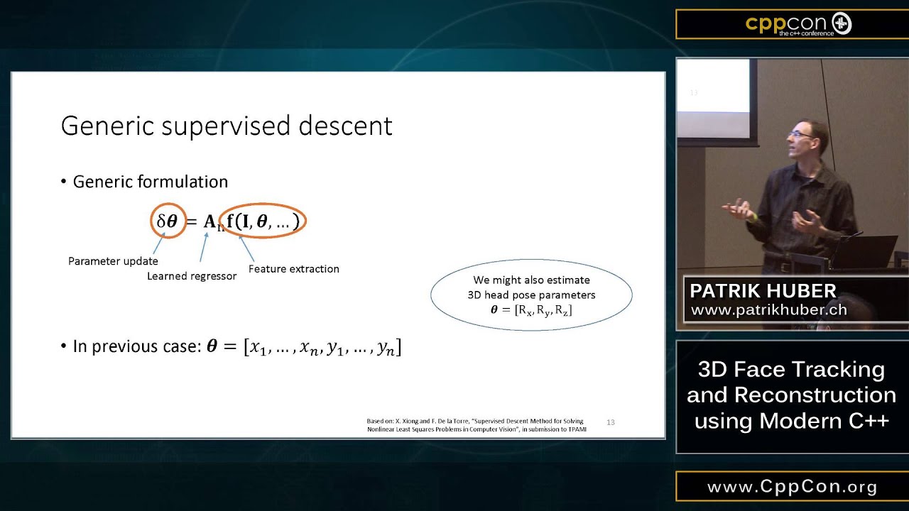 c train service CppCon 2015: Patrik Huber “3D Face Tracking and Reconstruction using Modern C++"