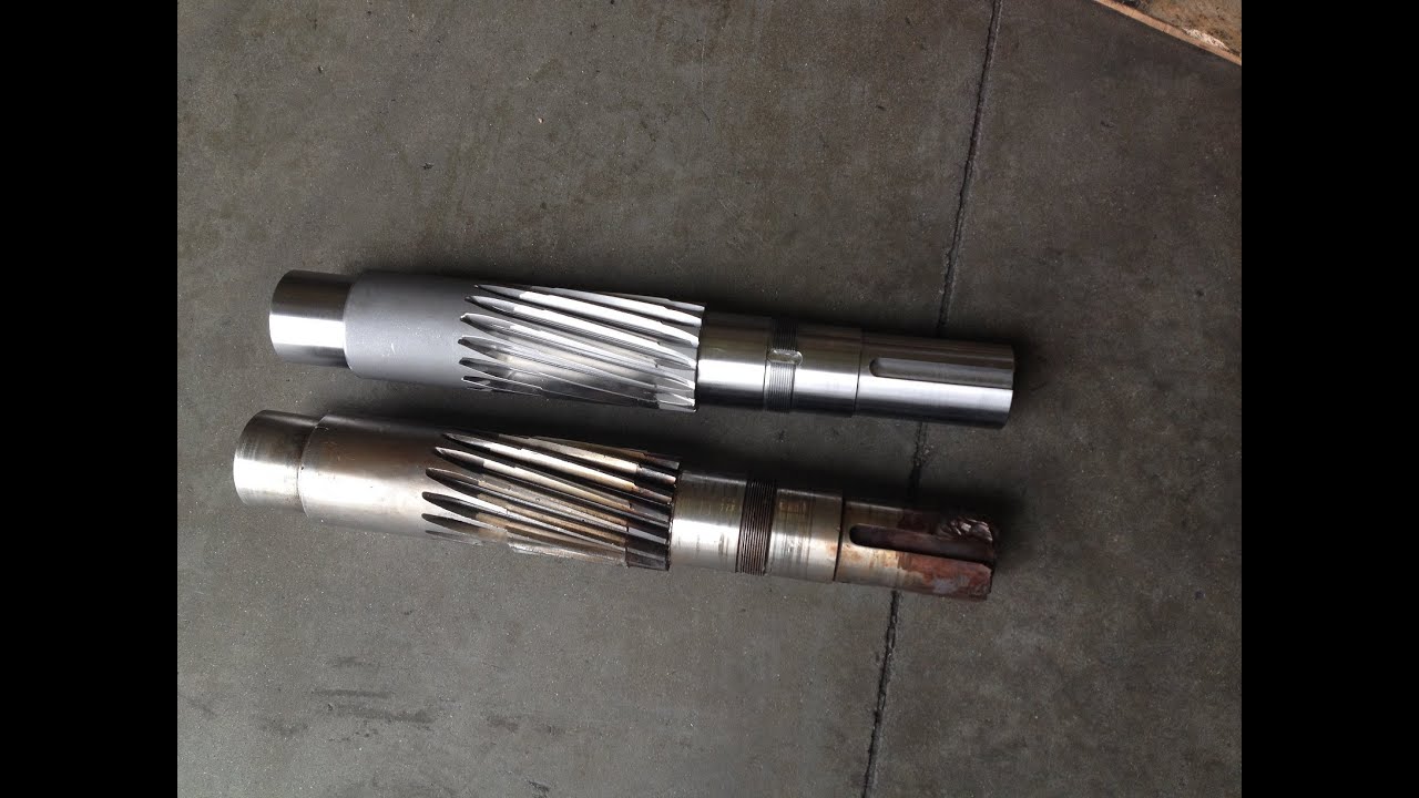 Helical Gear Shaft Repair Rush Manufacturing Service YouTube