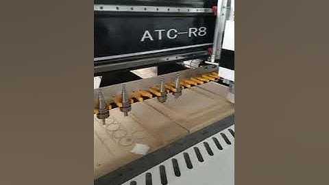 Big power 9KW linear atc cnc Air cooling spindle atc cnc woodworking machinery for furniture making.