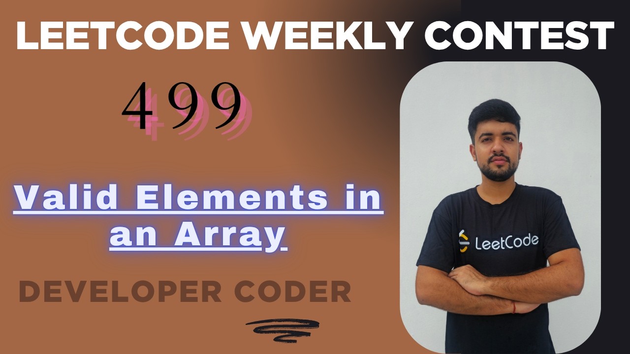Valid Elements in an Array | LeetCode 3912 | Weekly Contest 499 | Java ...