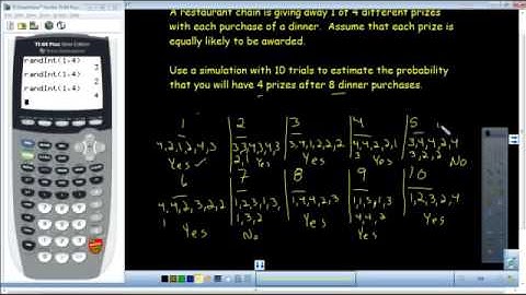 Experimental Probability - Experimental Simulation 2