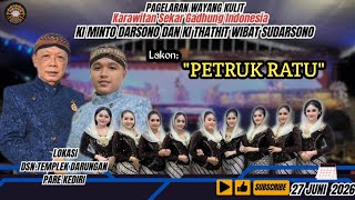🛑 WAYANG KULIT KI MINTO DARSONO & KI THATHIT WIBAT SUDARSONO // LKN ; 'PETRUK RATU' // LIVE PARE